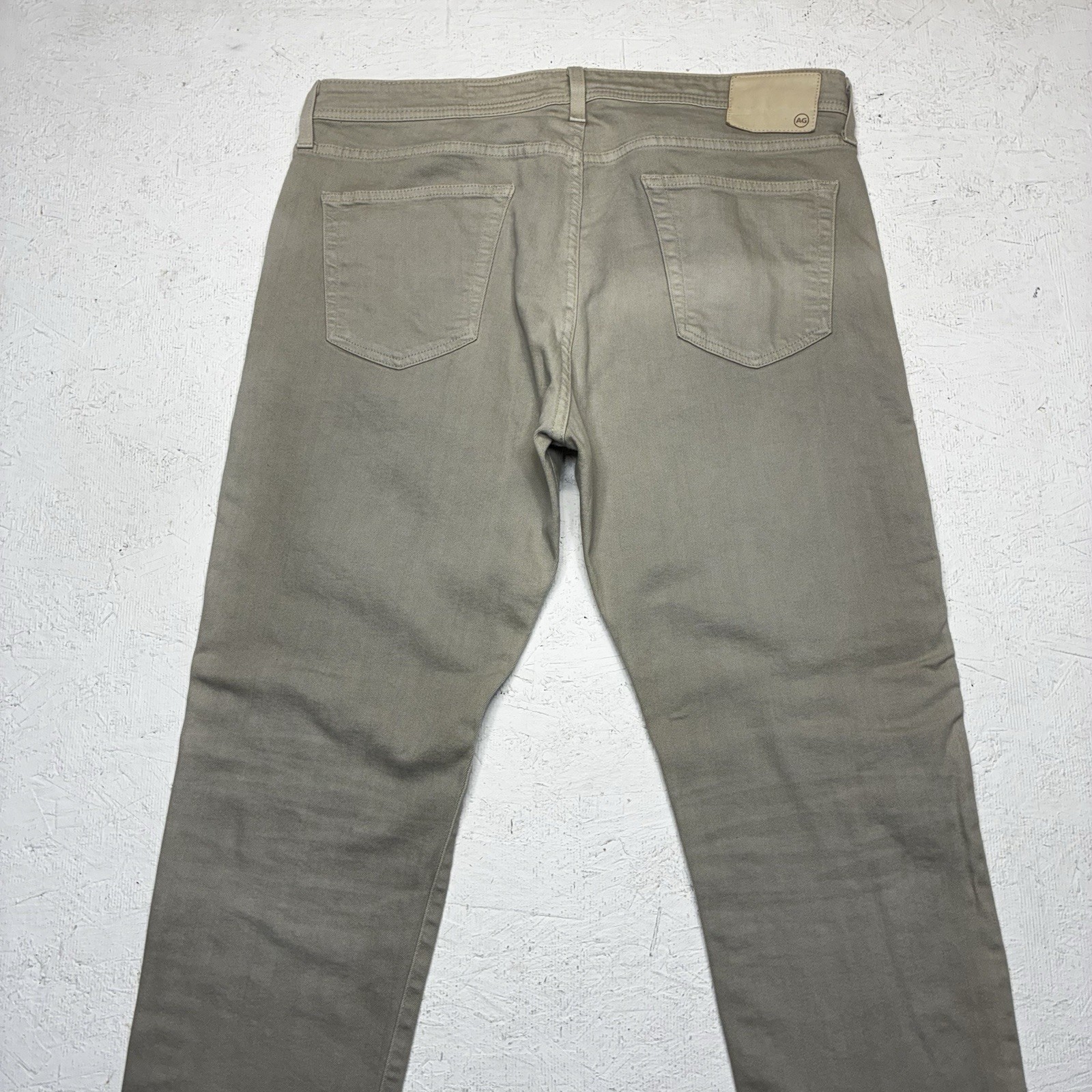 AG Adriano Goldschmied “The Tellis” Modern Slim jeans 38x34 Beige Tan Denim Pant