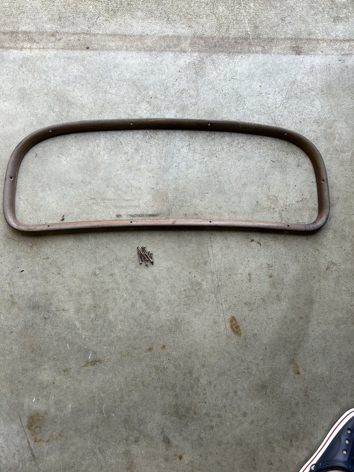 1937 1938 1939 CHEVROLET COUPE SEDAN REAR WINDOW  GARNISH TRIM MOLDING ORIGINAL