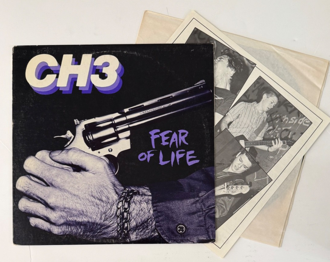 CH3 - Fear of Life LP Original Posh Boy kbd punk hardcore oi TSOL Black Flag