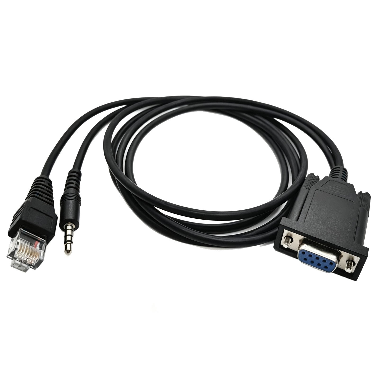 1Pc 2 in 1 Programming Cable For Yaesu/Vertex VX-2000 VX-2100/2200/VX-300/400