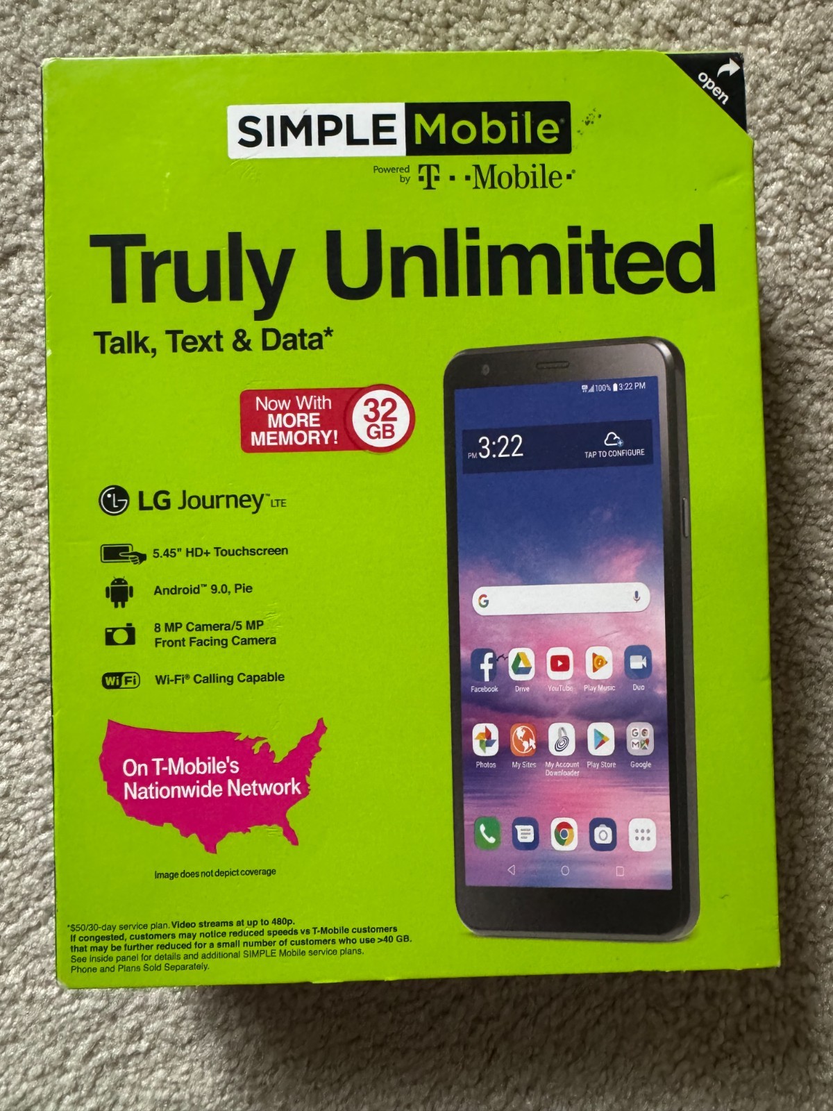 New LG REBEL 4 SIMPLE Mobile 4G Smart Phone 32GB New LG REBEL 4 SIMPLE Mobile 4G Smart Phone 32GB