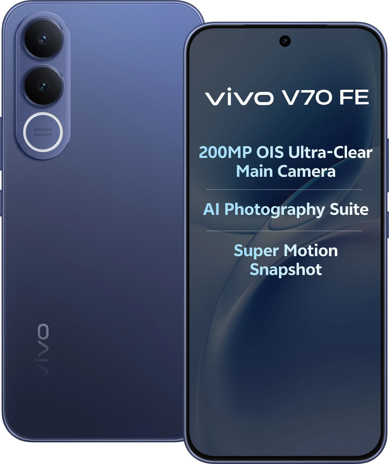 vivo V70 FE 5G (Blue 8GB RAM,128GB Storage)Dimensity 7360-Turbo Unlocked Phone.