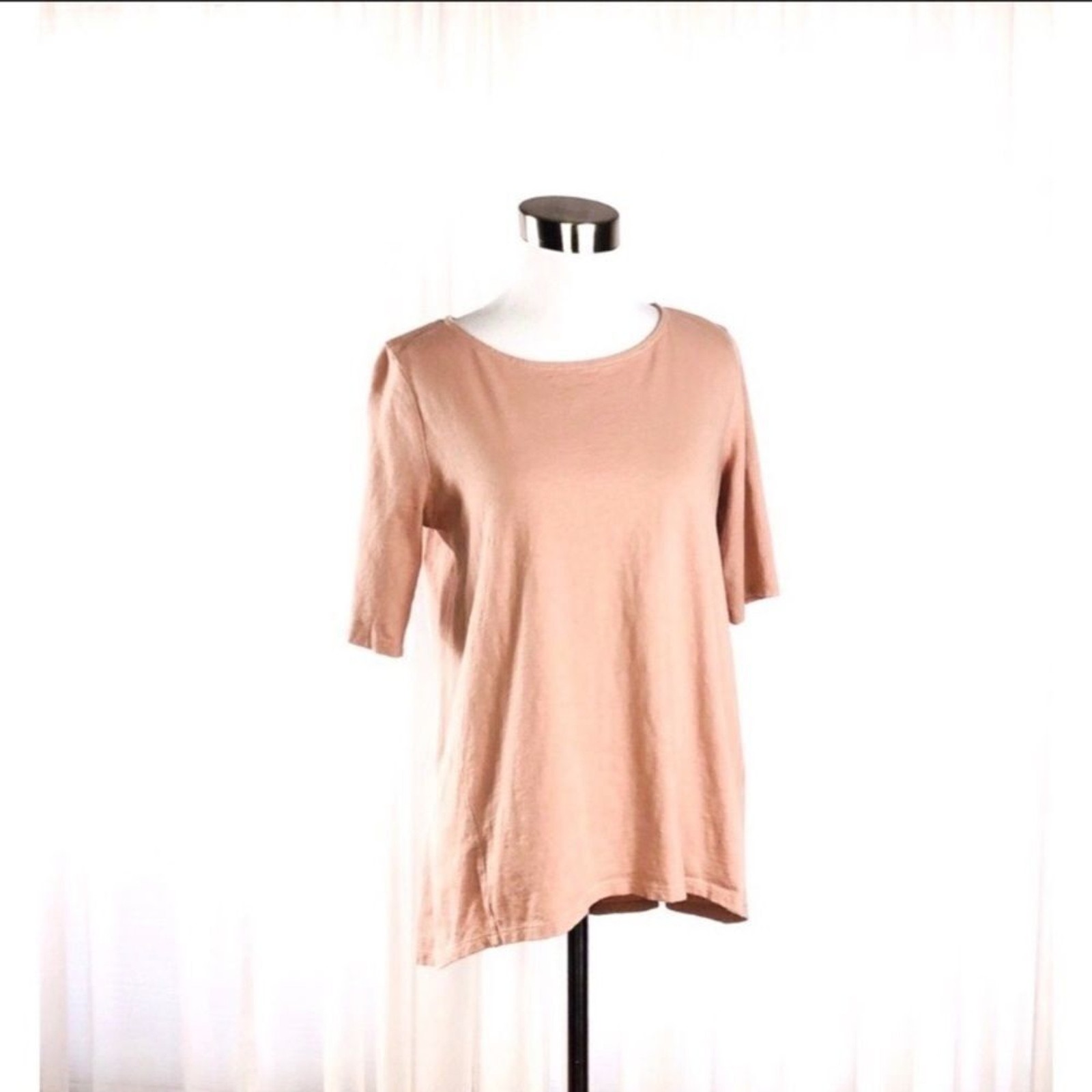 Madewell dusty rose hi lo top