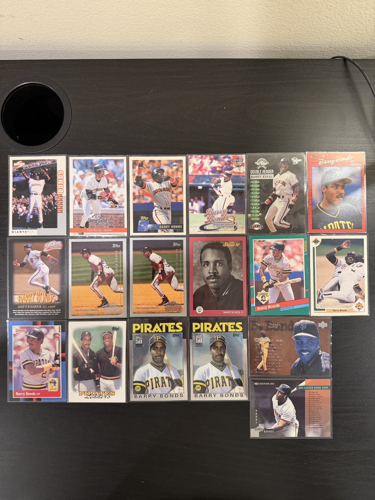 BARRY BONDS - Huge 18-card lot Topps-Score+ PIRATES-GIANTS BARRY BONDS - Huge 18-card lot Topps-Score+ PIRATES-GIANTS