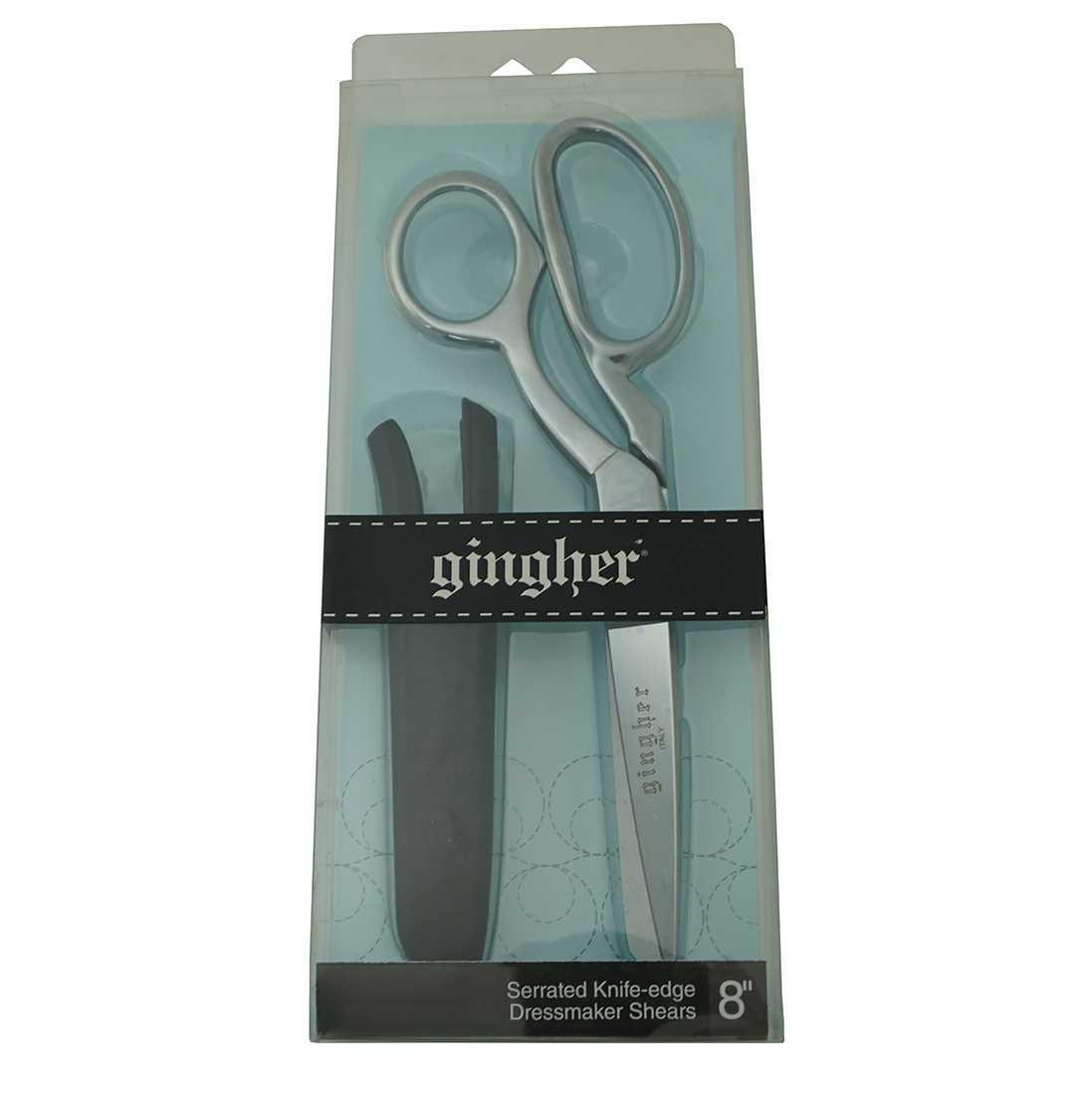 Gingher 8in Serrated/Knife Edge Dressmaker\'s Shears