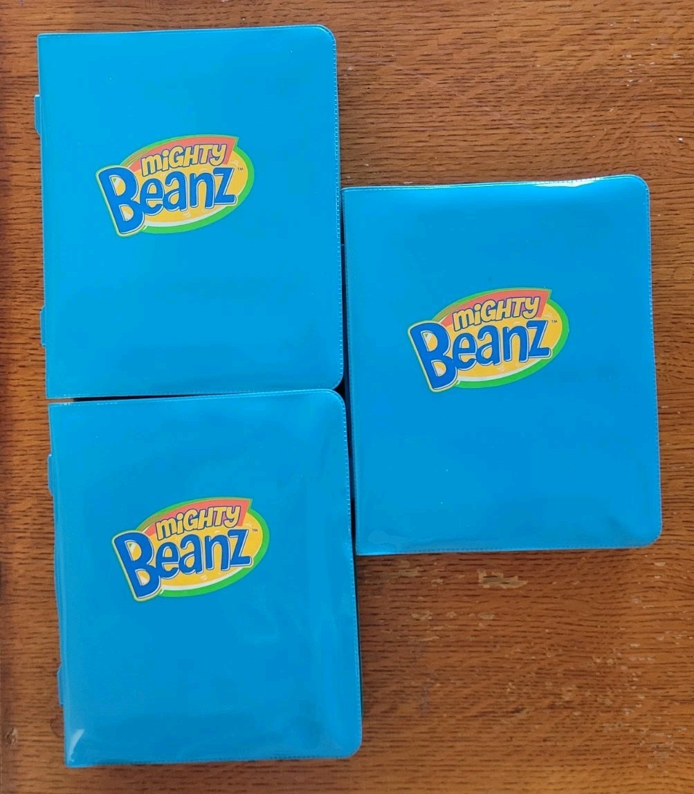 Mighty Beanz with Blue Carrying Case Lot Of 3 With 99 Beanz + Special Editions Mighty Beanz with Blue Carrying Case Lot Of 3 With 99 Beanz + Special Editions