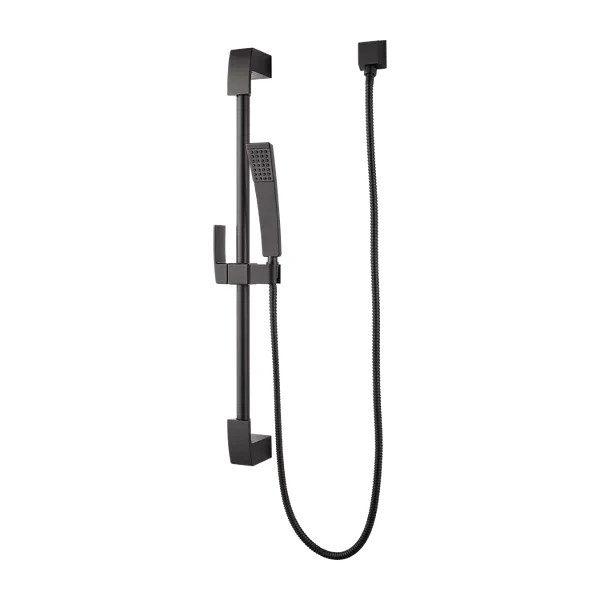 Pfister Kenzo Shower Bathtub Hand Shower Slide Bar Combo in Matte Black Pfister Kenzo Shower Bathtub Hand Shower Slide Bar Combo in Matte Black