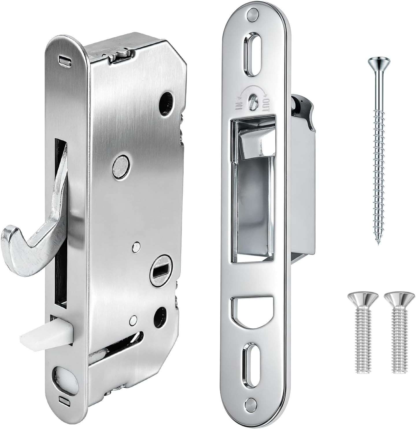 Andersen 2 Panel Sliding Patio Door Lock Kit with Receiver Hardware Set Andersen 2 Panel Sliding Patio Door Lock Kit with Receiver Hardware Set