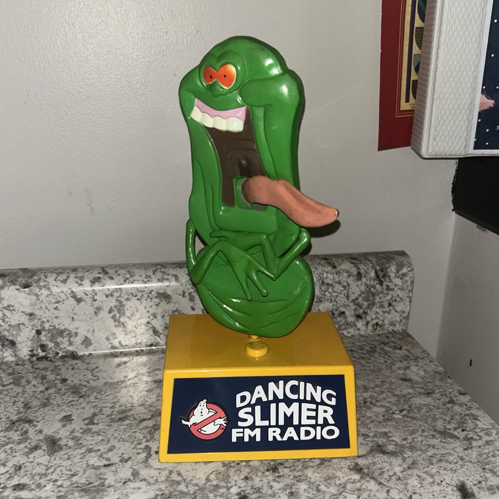 The Real Ghostbusters Dancing Slimer FM Radio Toy 1988 Damaged Not Working As Is