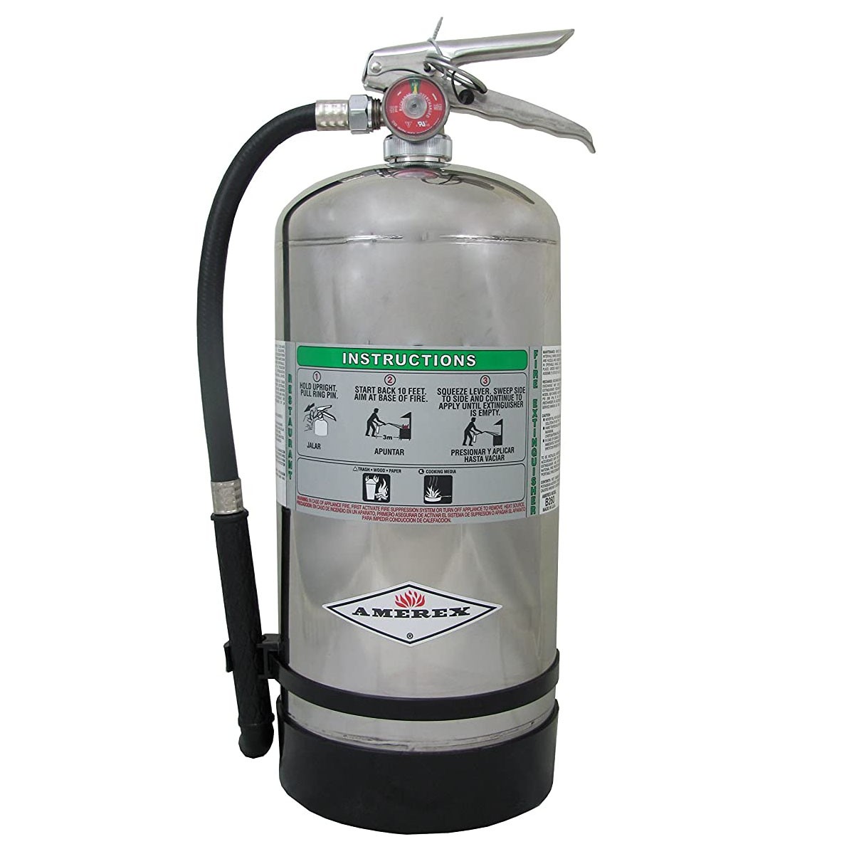 Amerex C260 6 Liter Class K Wet Chemical Fire Extinguisher for Kitchen Use