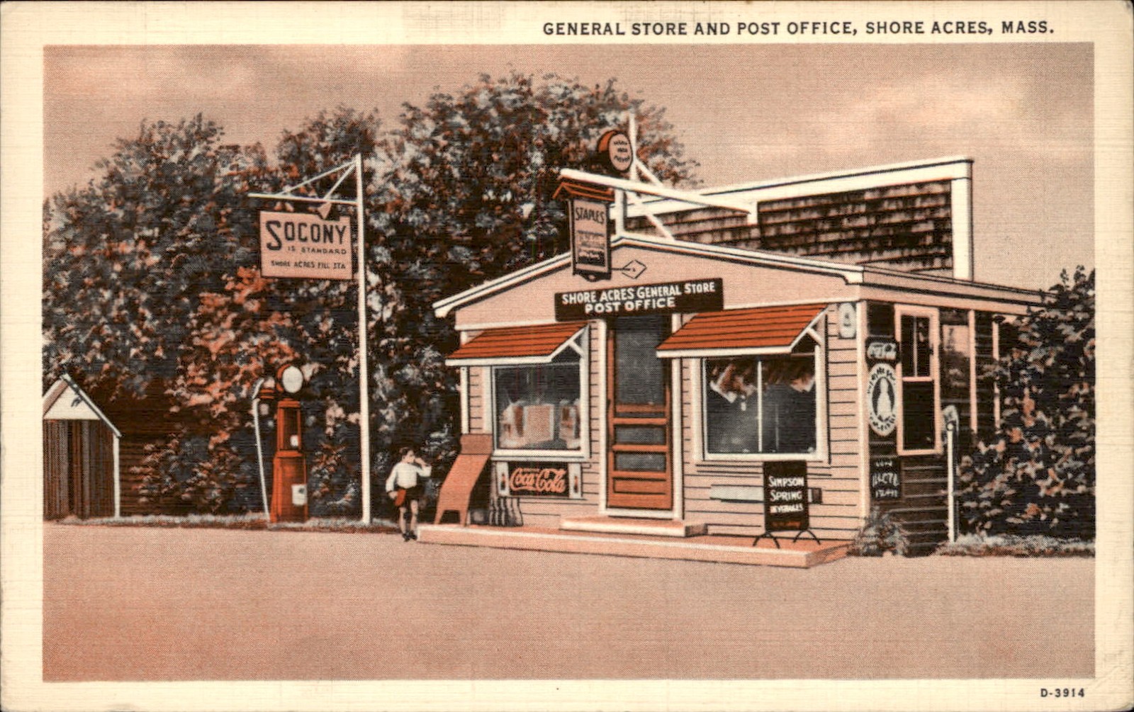 Shore Acres Scituate MA General Store Post Office c1940 Vintage Postcard bhn Shore Acres Scituate MA General Store Post Office c1940 Vintage Postcard bhn