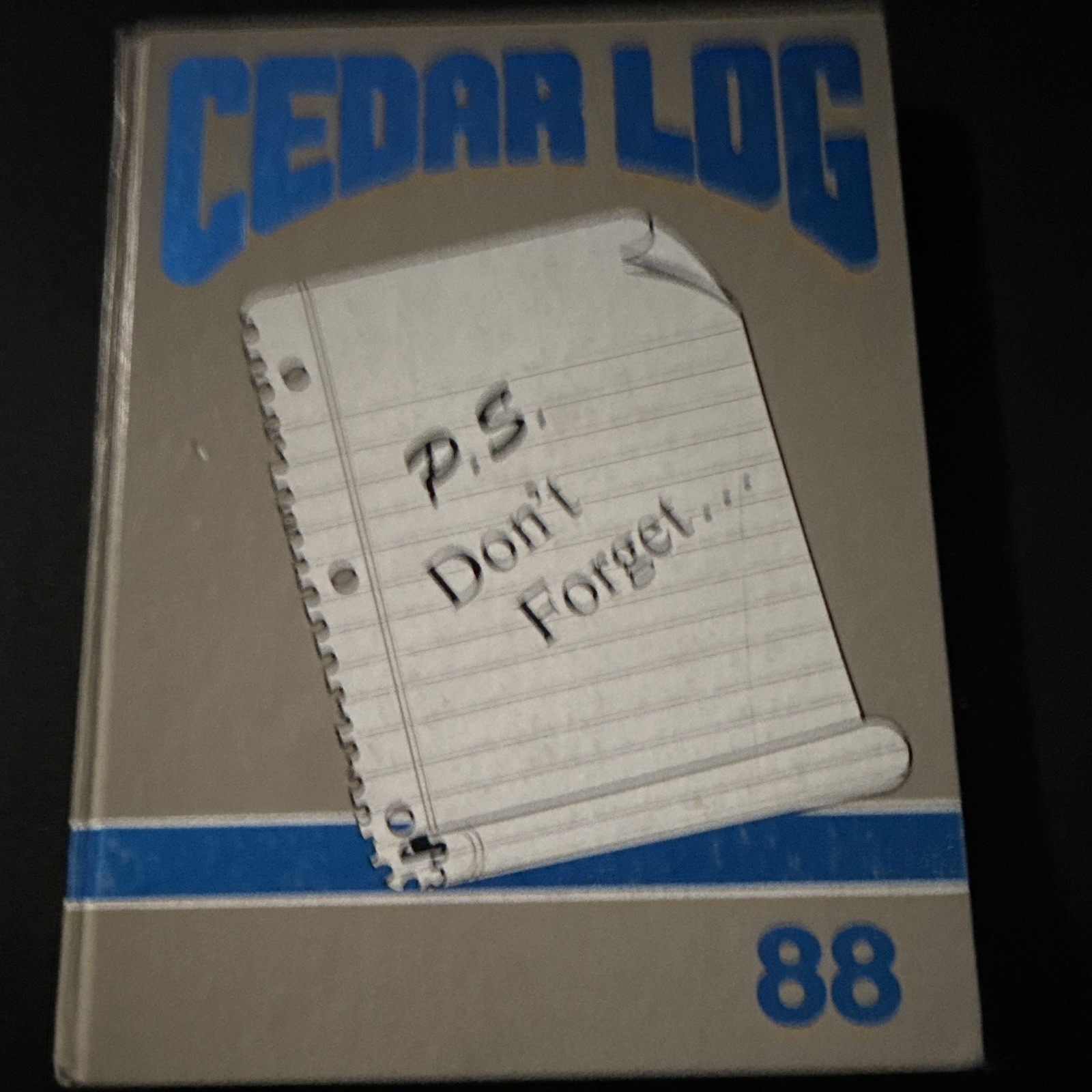 Vintage 1988 Cedar Crest High School Yearbook Cedar Log Lebanon Pennsylvania