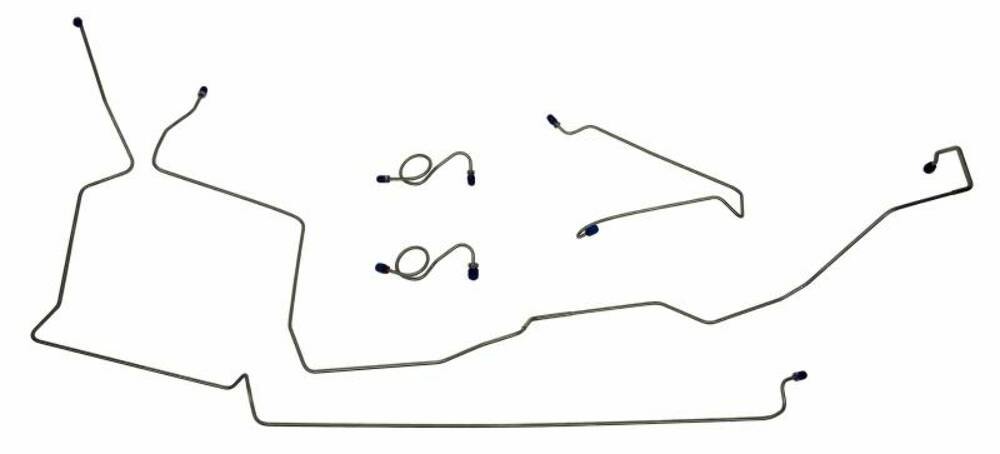 Fits 1987-1993 Ford Mustang Front Brake Line Set MFB102 Fits 1987-1993 Ford Mustang Front Brake Line Set MFB102