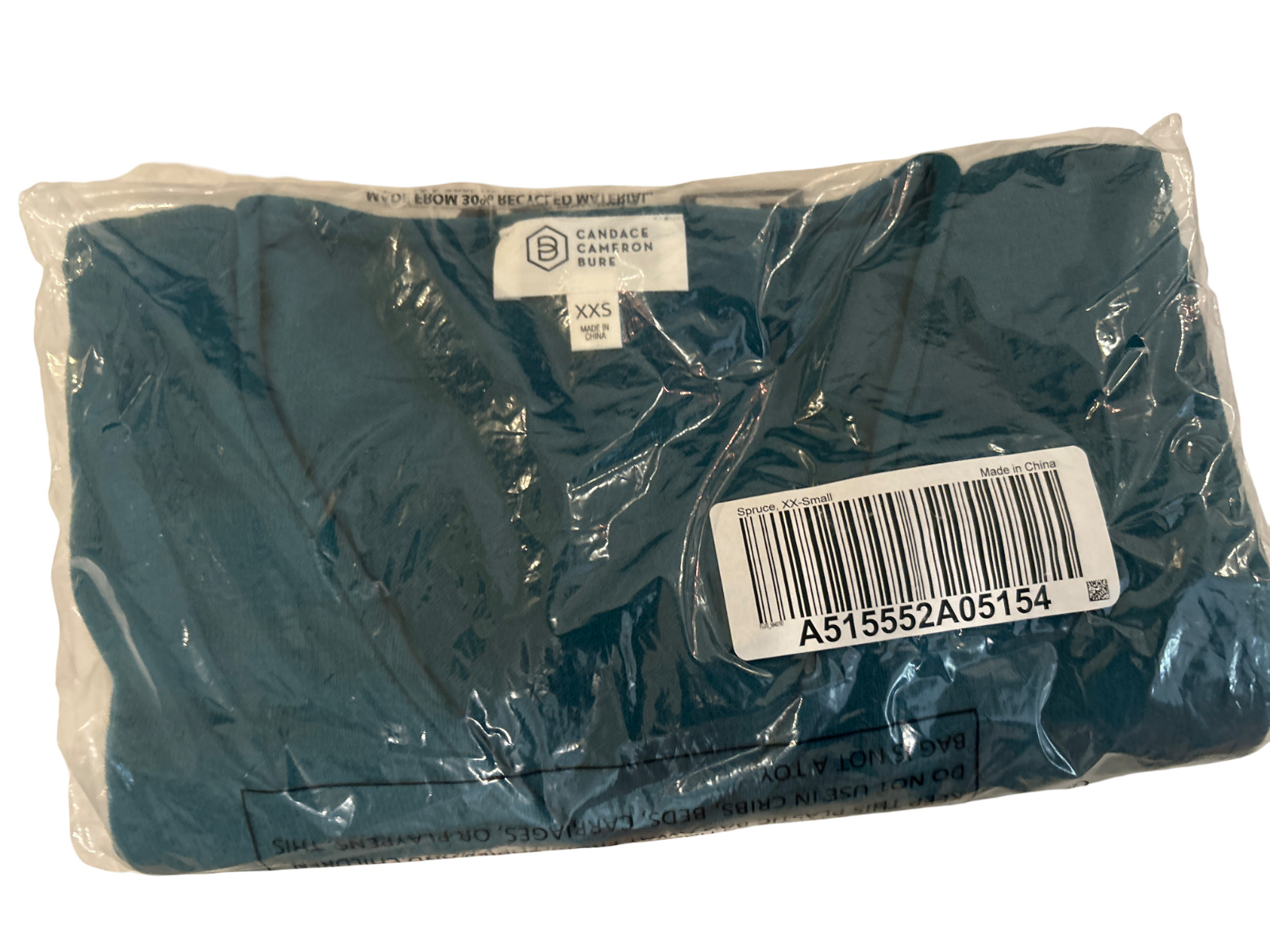 NWT Candace Cameron Bure Spruce Green Knit Sweater Top Pullover Size XXS