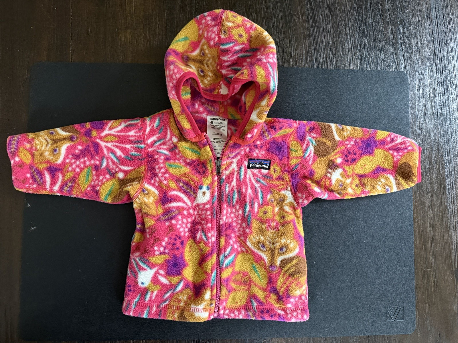 Patagonia Synchilla Fleece Hoodie Girls, Full Zip, 6 Months