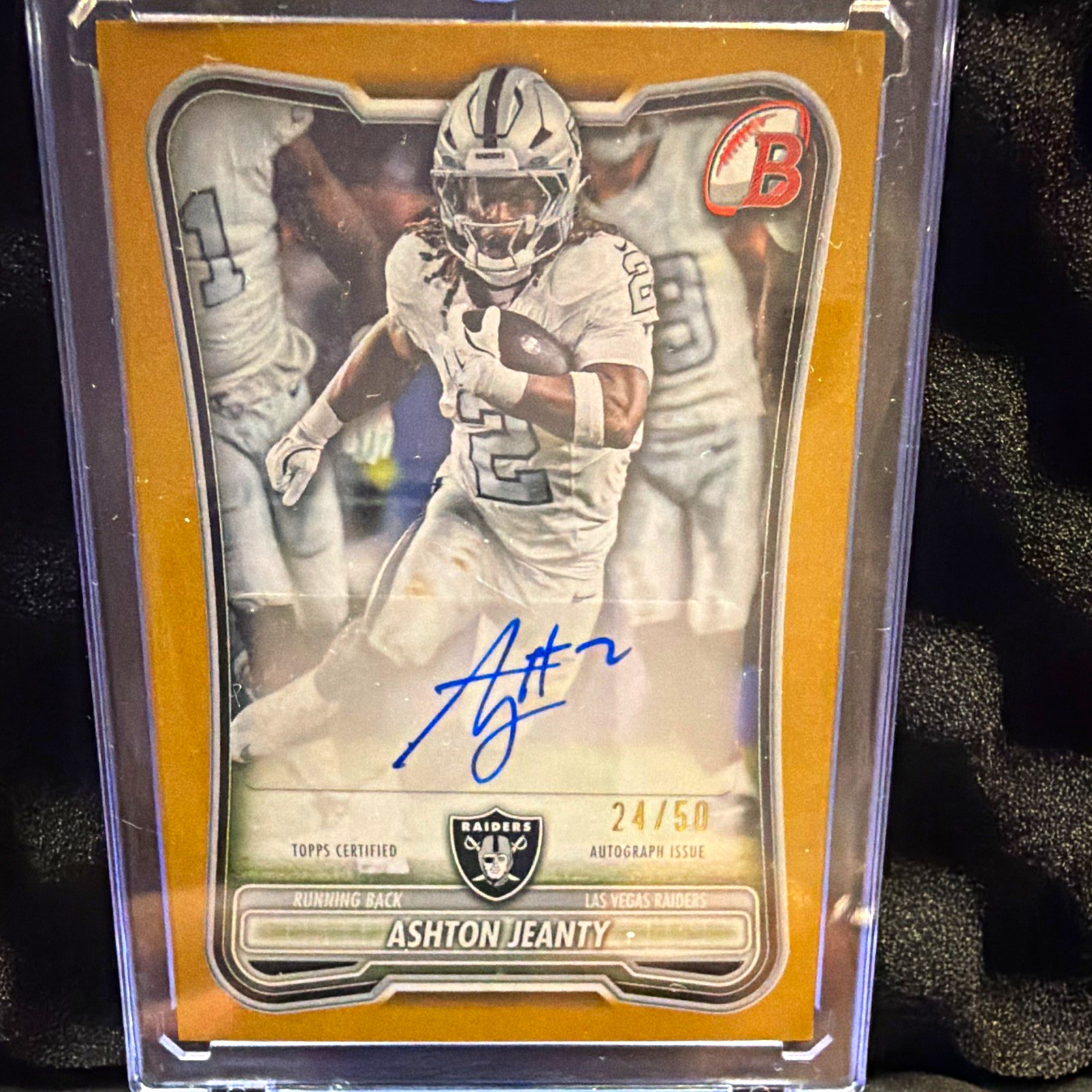 2026 Bowman Chrome Football Ashton Jeanty Auto  #/50 BPA-AJE