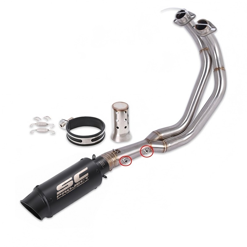 For Yamaha YZF R7 MT-07 2025 2026 Complete Exhaust System Header Muffler Pipe