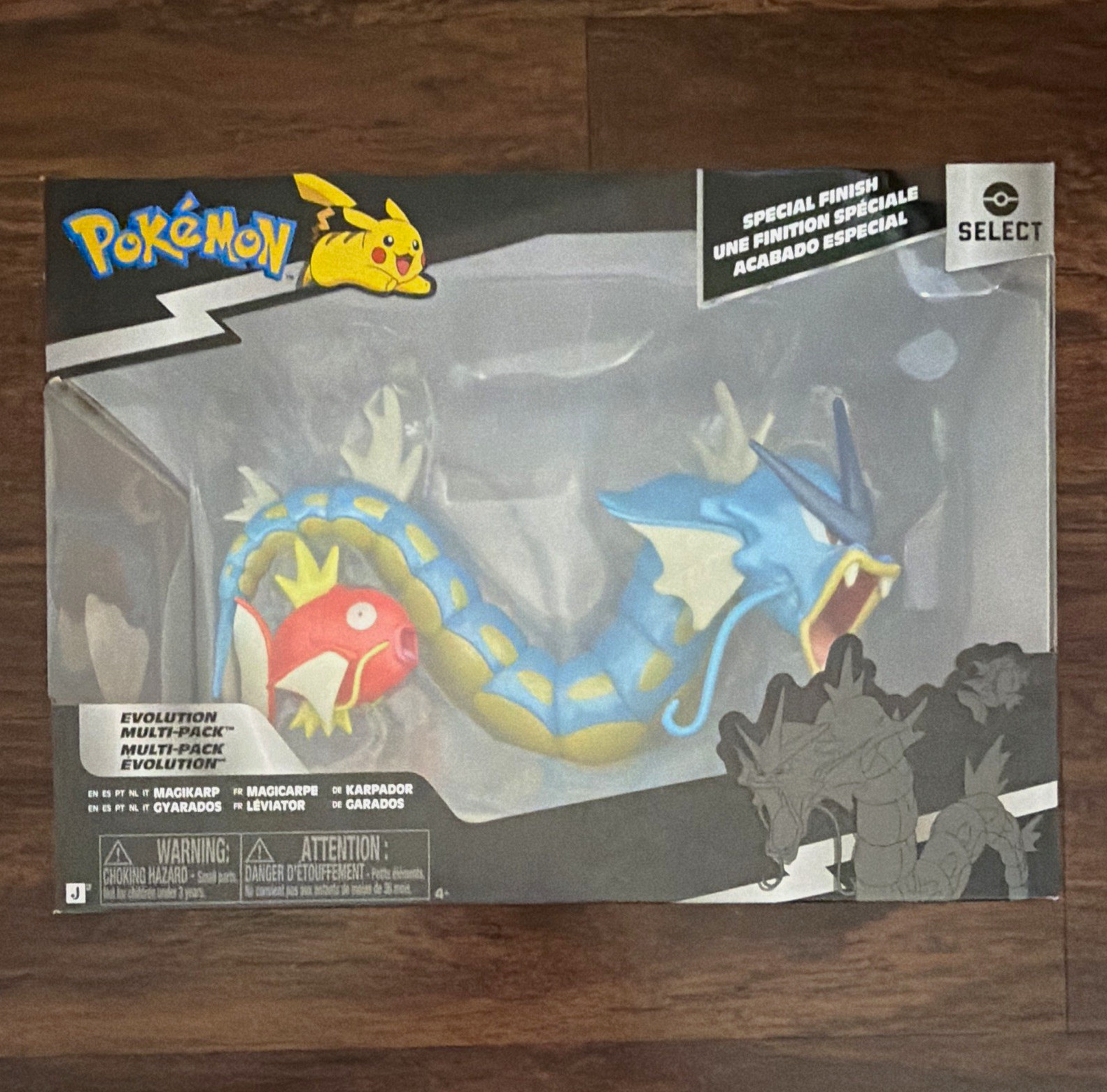 Pokemon Select Evolution Multi-Pack Magikarp Gyarados Special Finish Jazwares