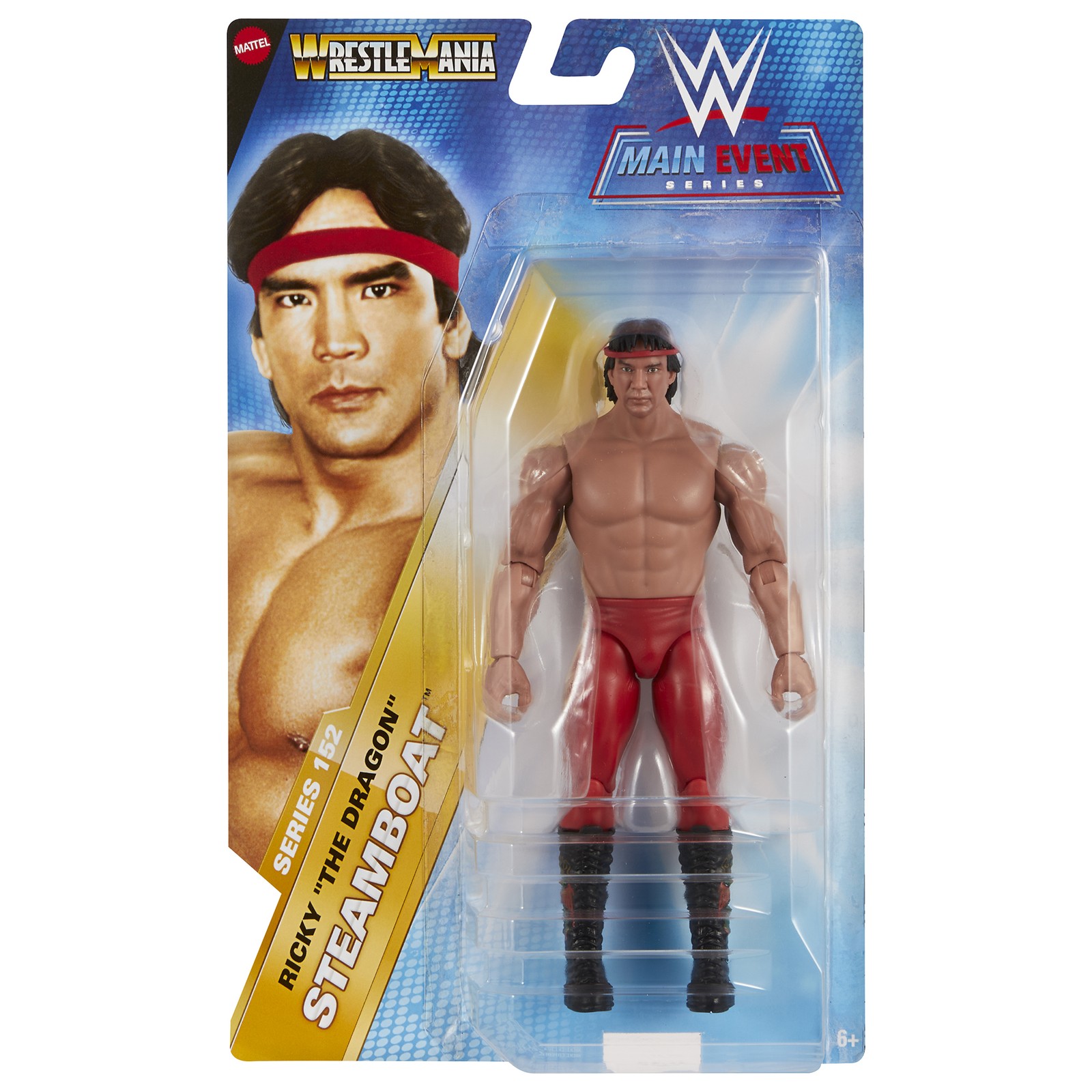 Ricky Steamboat (Red) - WWE Main Event 152 Mattel Toy Wrestling Figure Ricky Steamboat (Red) - WWE Main Event 152 Mattel Toy Wrestling Figure