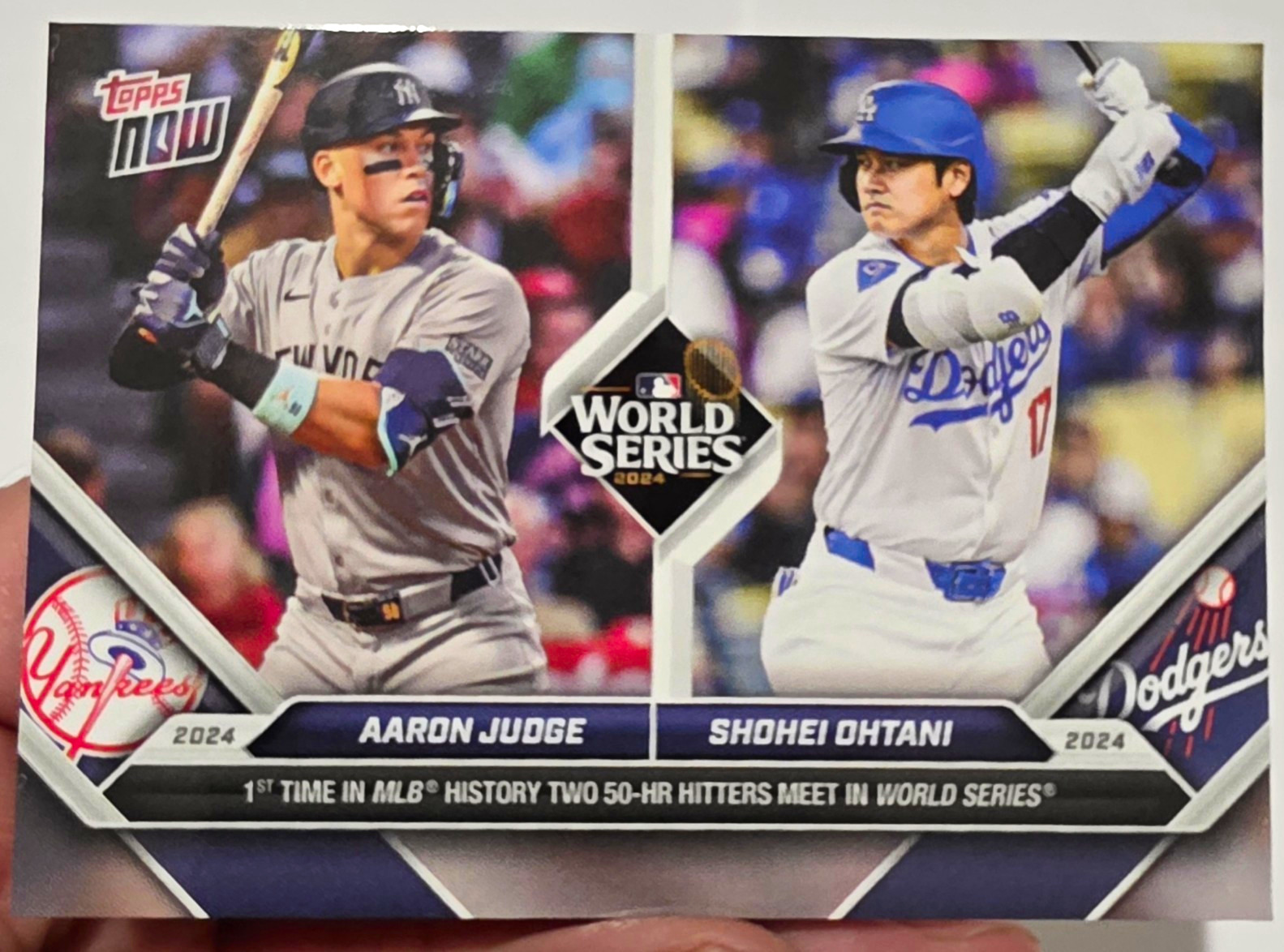 2024 Topps NOW Aaron Judge Shohei Ohtani World Series #863 /44451