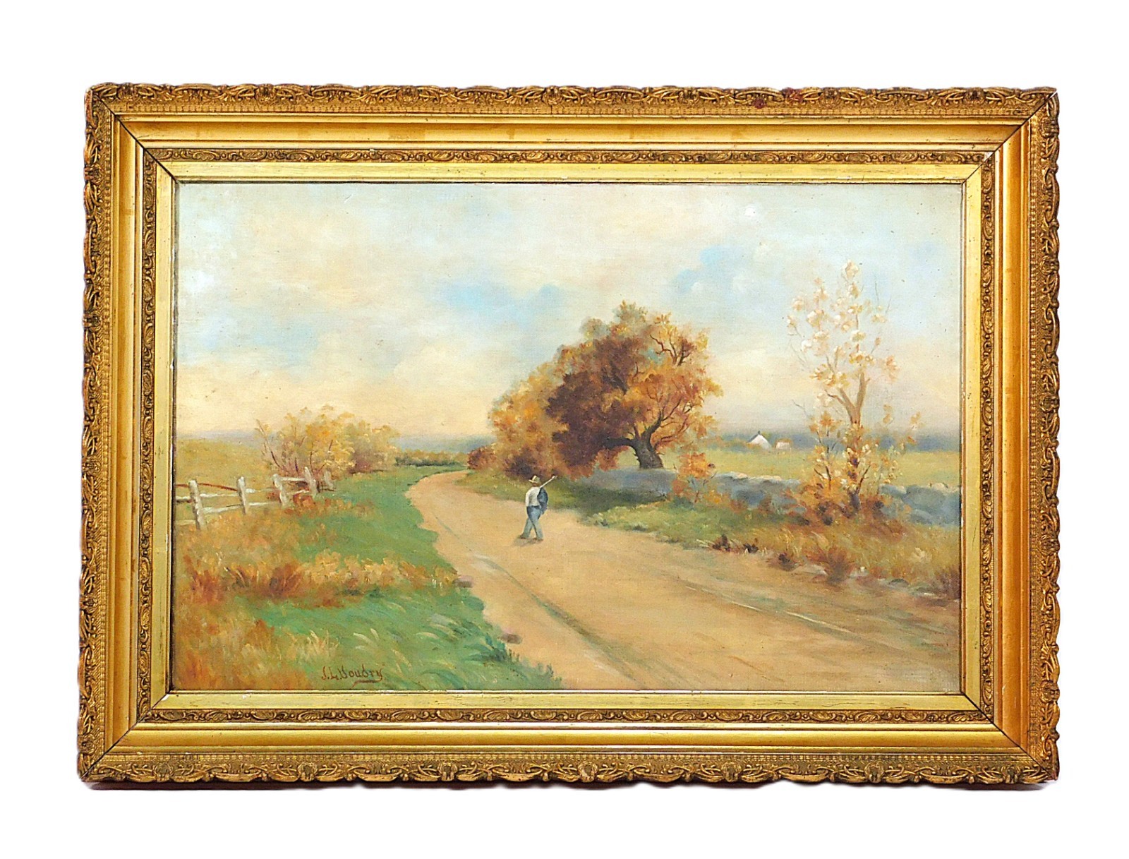 Jules Boudry (Belgian, 1888-1951), Rural Landscape, Oil On Canvas