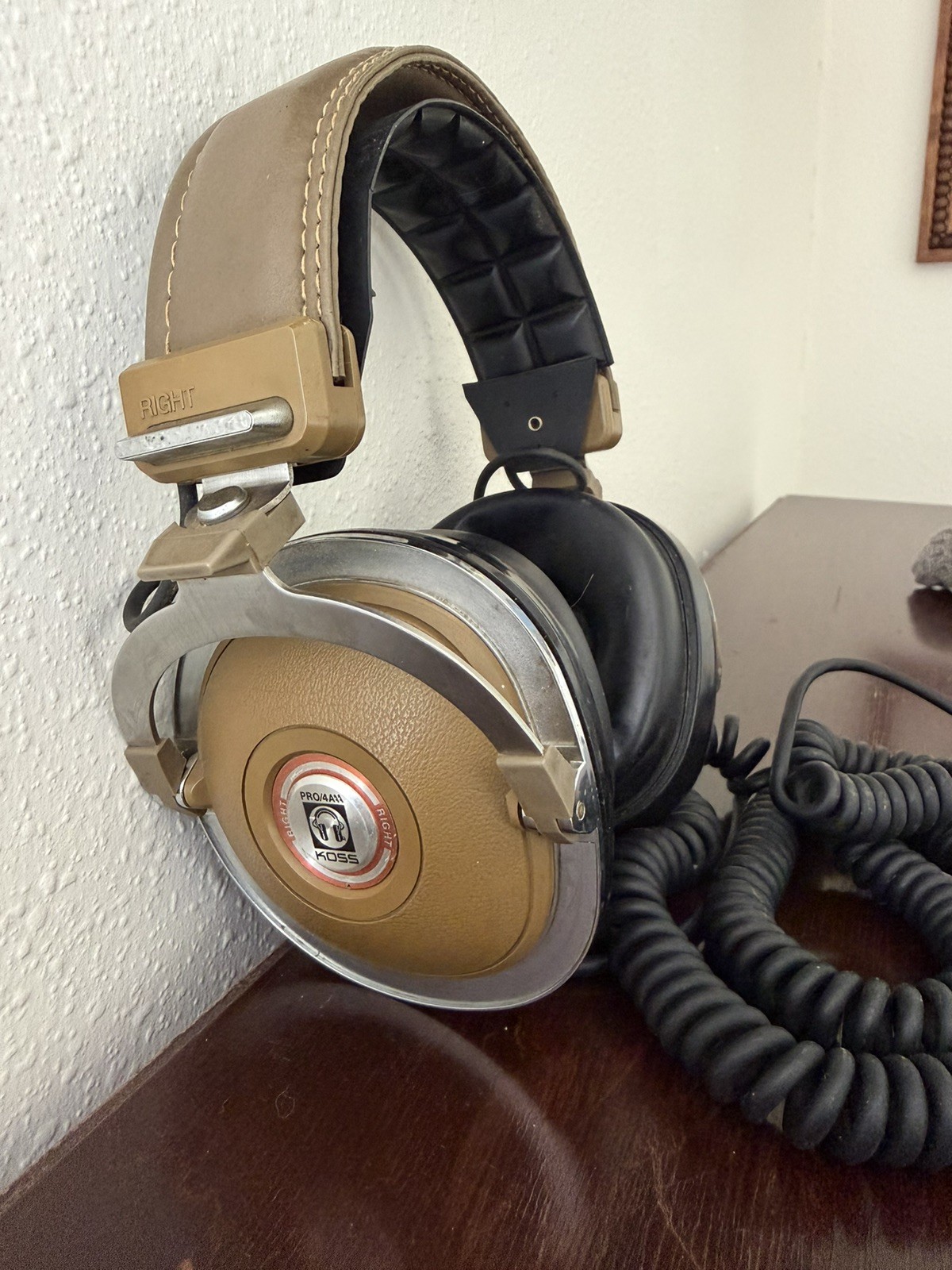 Vintage Koss PRO4AAA Professional Headphones Wired 1970’s Working