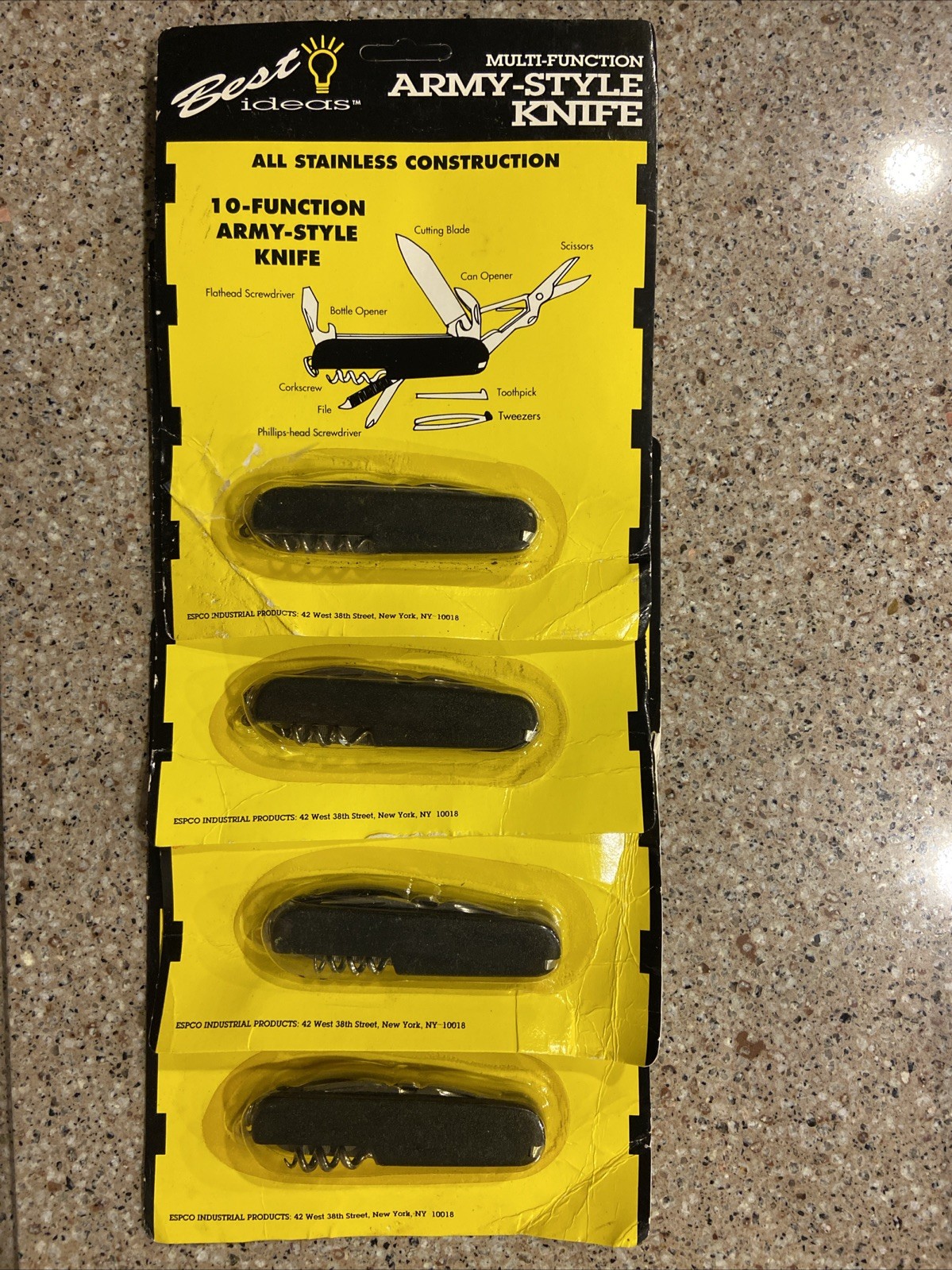 (4) Best Ideas ARMY Style POCKET KNIFE 10 FUNCTION SEALED MANY USES Made In USA (4) Best Ideas ARMY Style POCKET KNIFE 10 FUNCTION SEALED MANY USES Made In USA