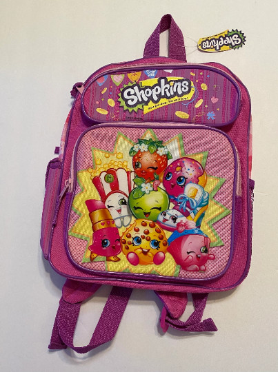 Shopkins Toddler SMALL Backpack 12”-Pink Brand New School backpack NEW With Tag Shopkins Toddler SMALL Backpack 12”-Pink Brand New School backpack NEW With Tag