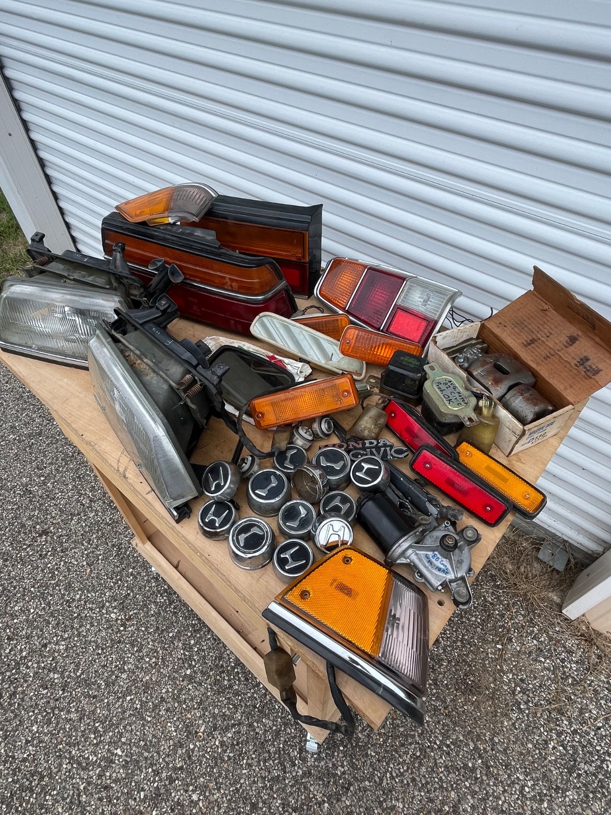 Lot of Lights and Lenses Honda Civic Auto Lamp NOS and Used Parts