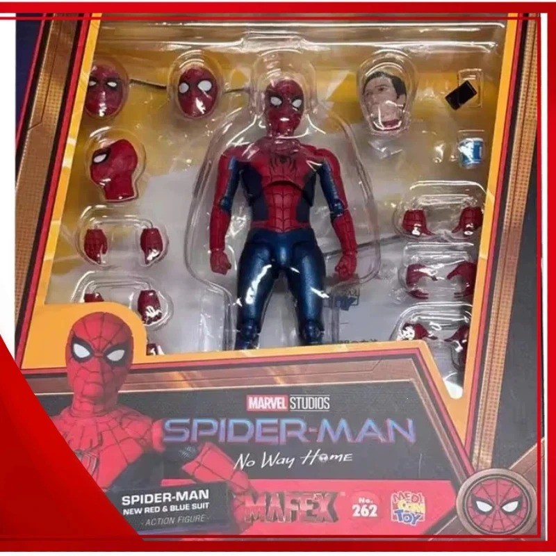 MAFEX No.262 Action Figure Medicom Toy SPIDER-MAN New RED & BLUE SUIT Marvel