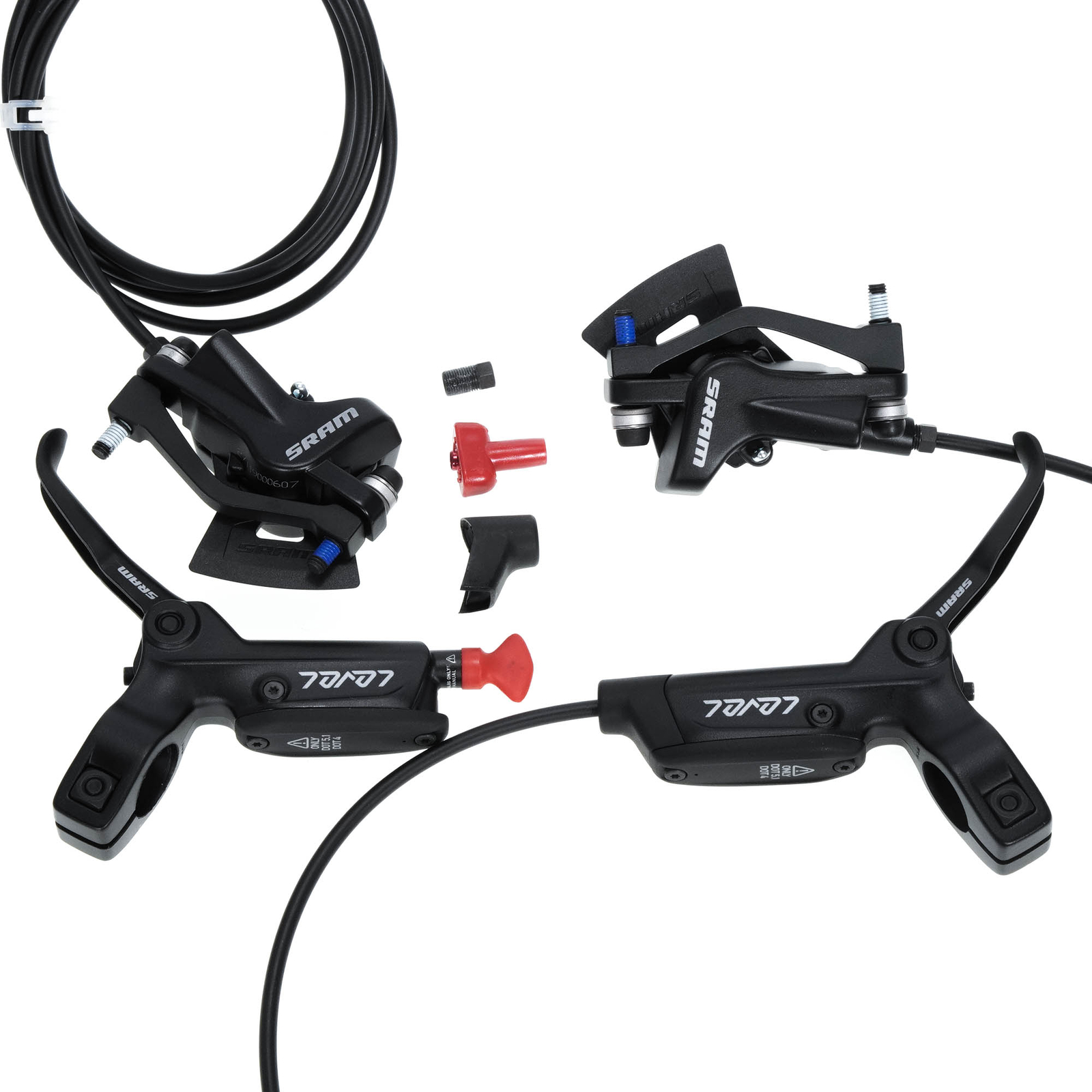 SRAM Level Hydraulic MTB Disc Brake System Front / Rear or Pair  W/O rotor