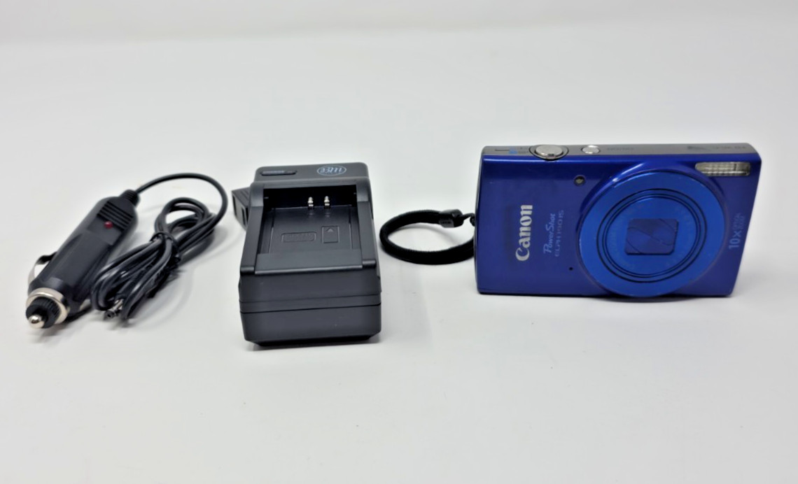 Canon PowerShot ELPH 190 IS Digital Camera with charger (Some screen scuffs)