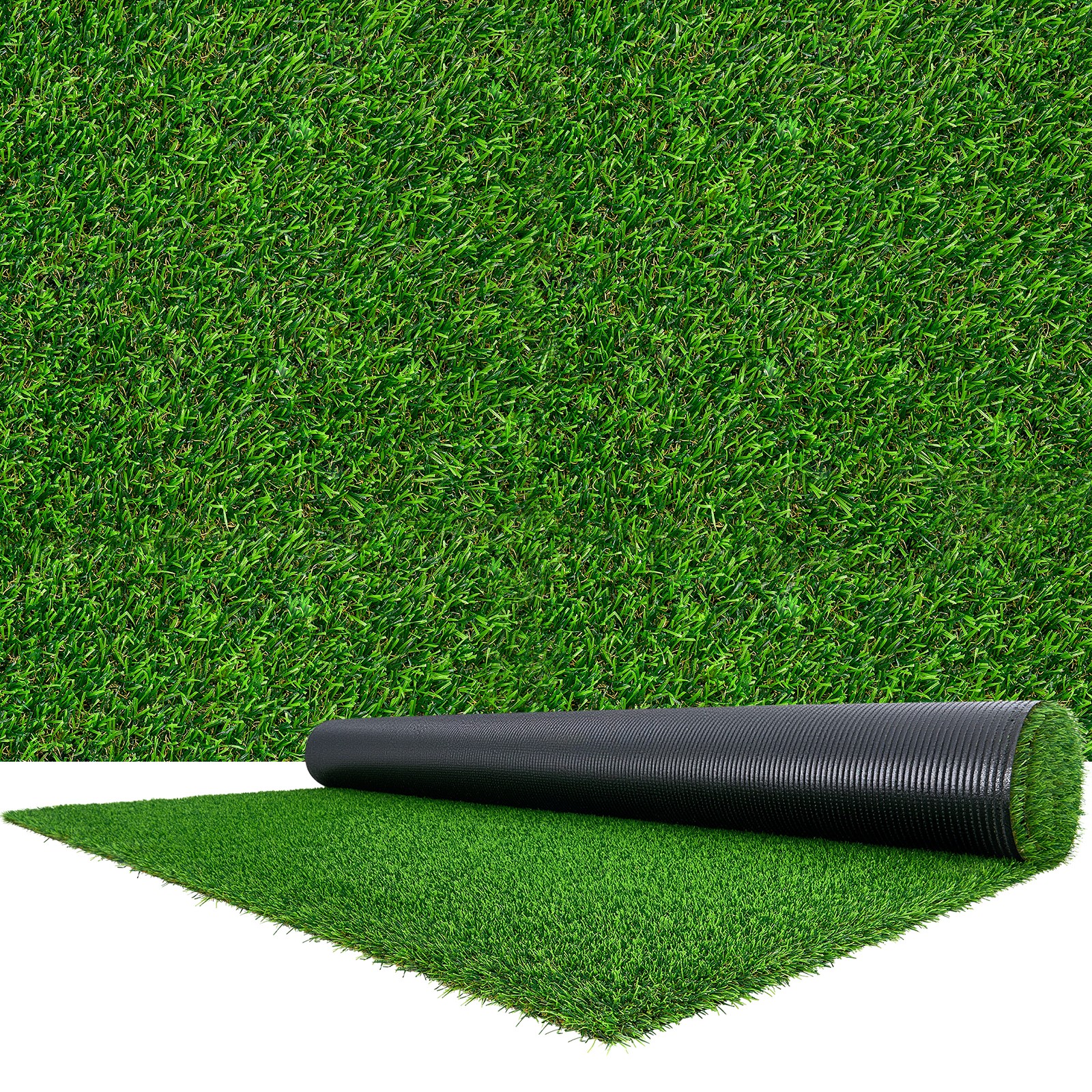 VEVOR Artificial Grass 15 x 7 ft Fake Turf Rug Indoor Outdoor Carpet Mat Patio
