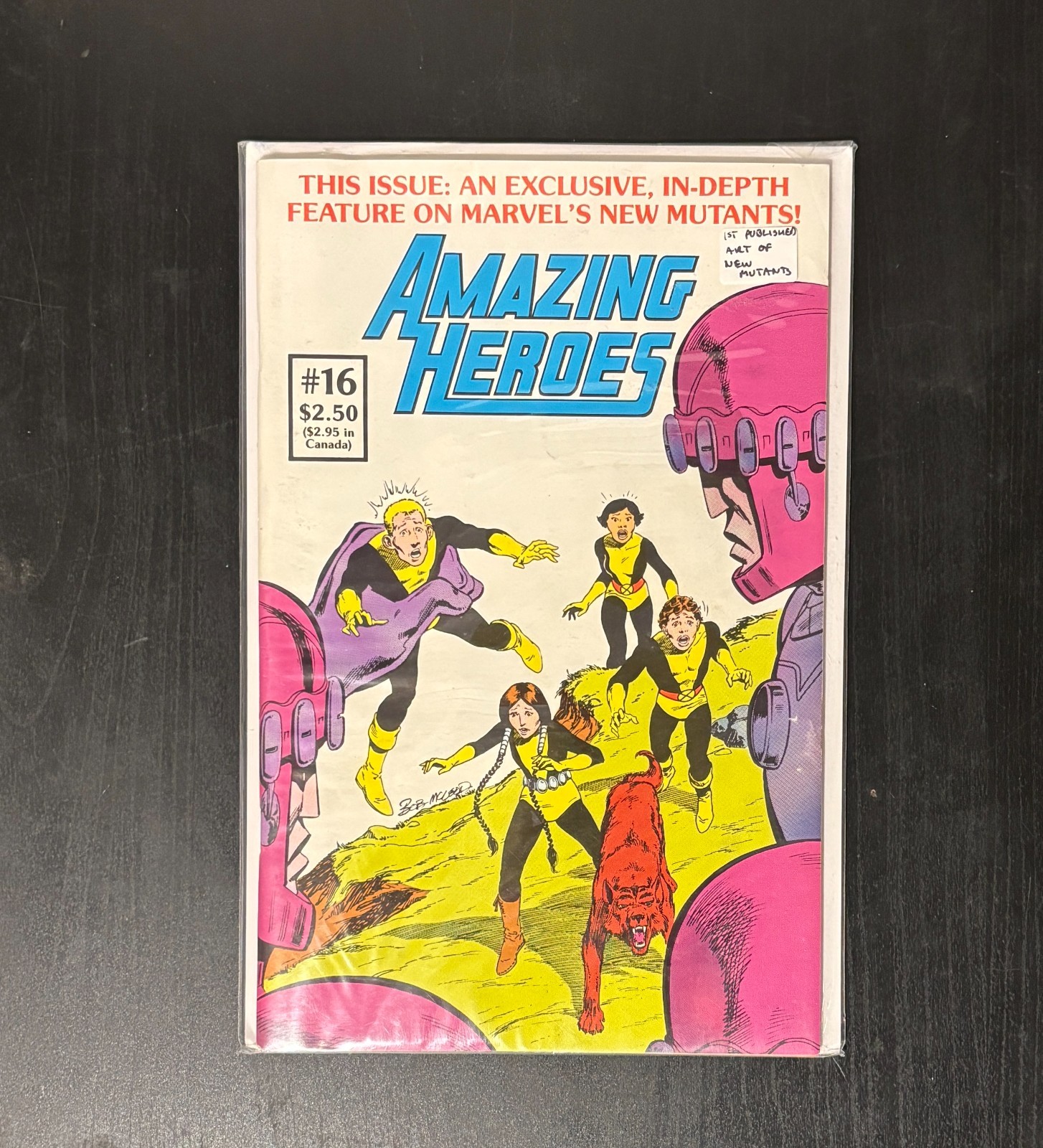 Amazing Heroes #16 First App of New Mutants – VG condition, cutout on pg 42