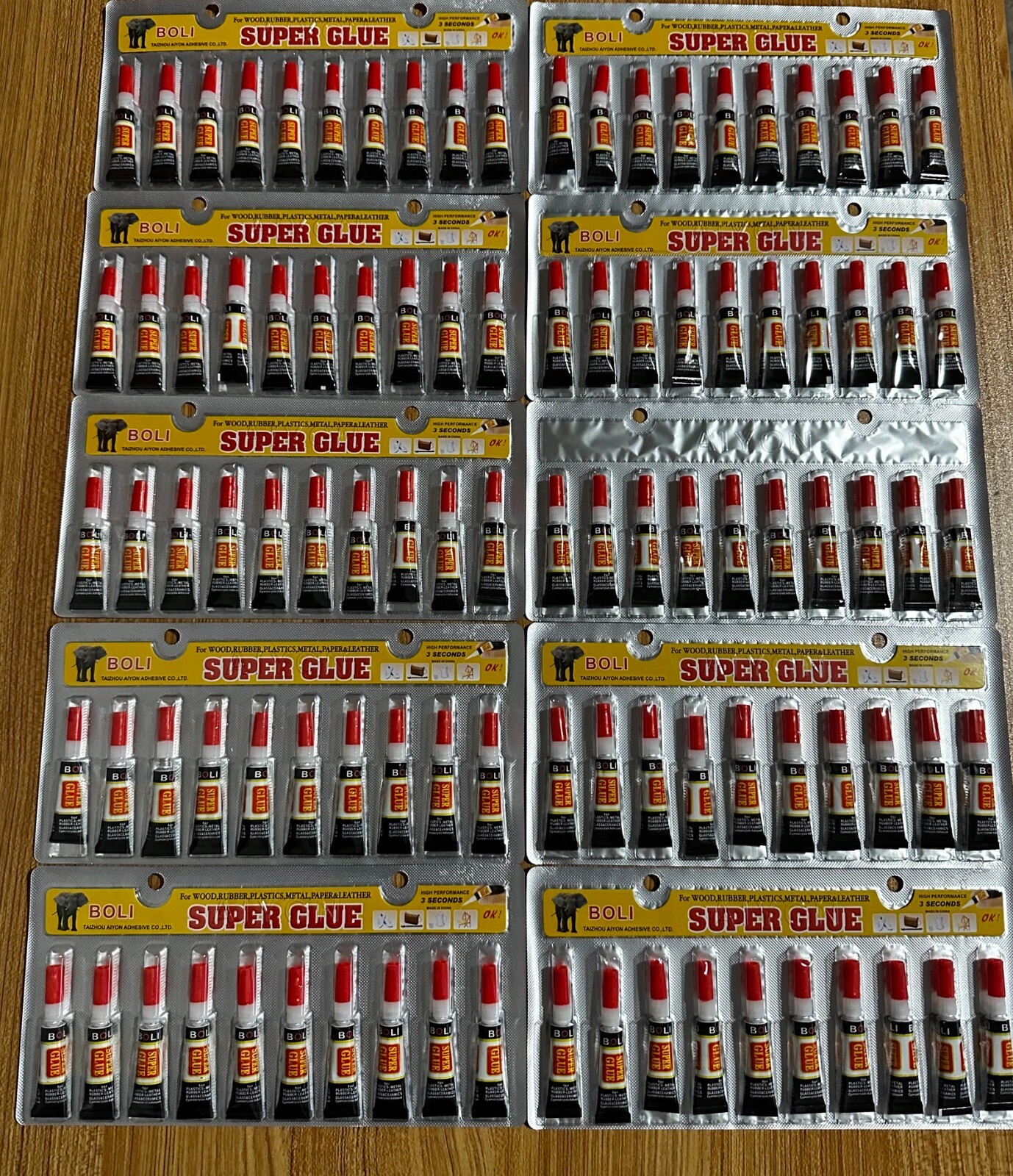 100 Tubes of Super Glue- Cyanoacrylate Adhesive in bulk 