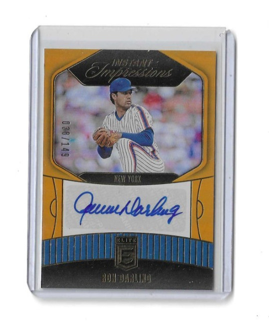 Ron Darling 2026 Donruss Elite Instant Impressions Auto /149 Mets