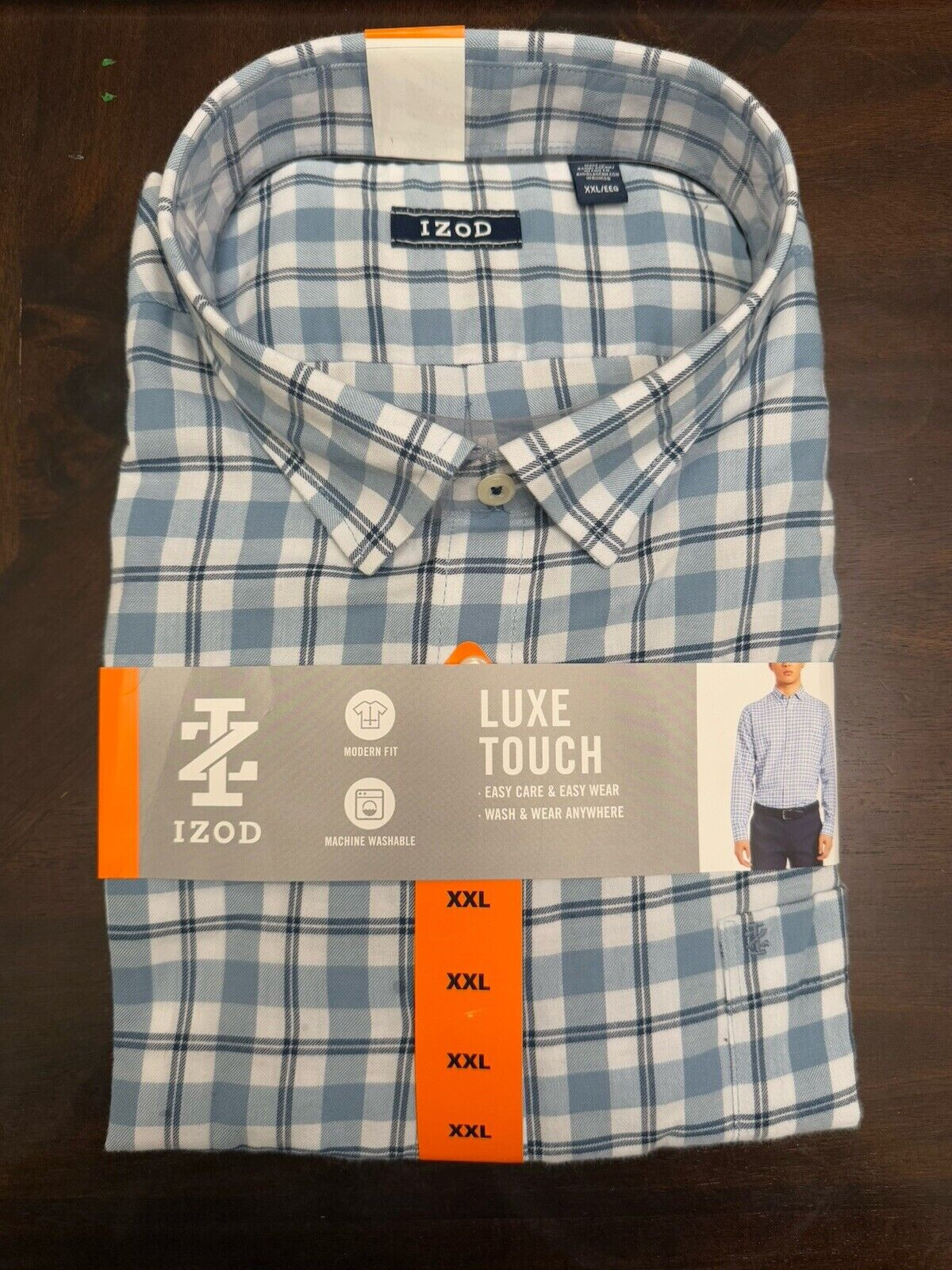 Izod Men’s Luxe Touch Button Up Shirt