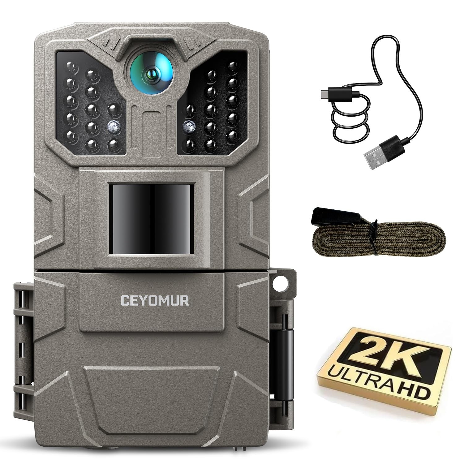 36MP HD Night Vision Motion Activated Infrared 850nm IR LEDs Trail Camera