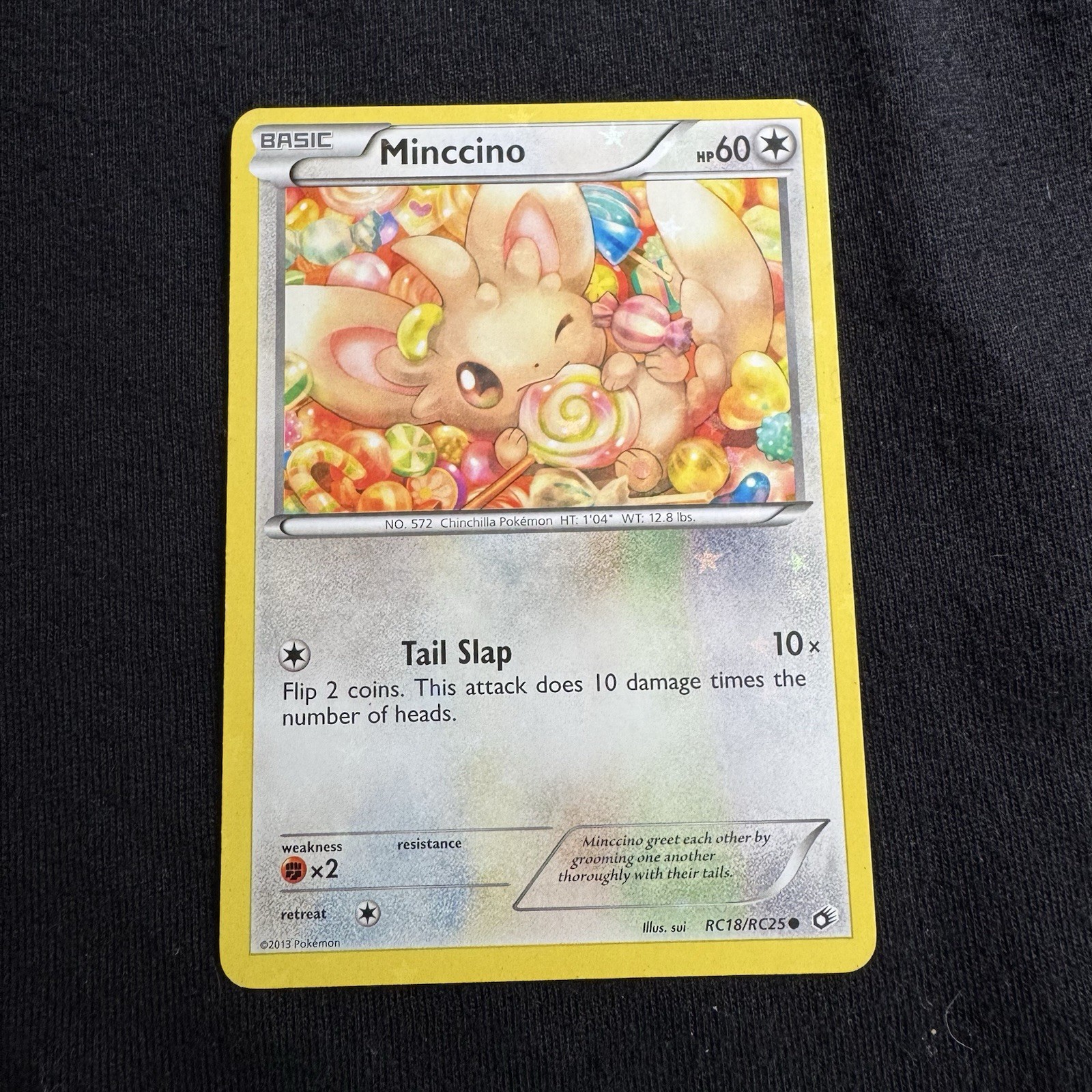 Minccino RC18/RC25 Legendary Treasures: Radiant Collection Holo MP