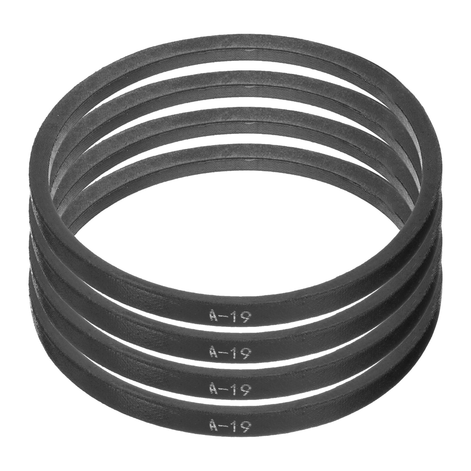 4pcs A19 or 4L210 Classic Wrapped Rubber V-Belt, 19\