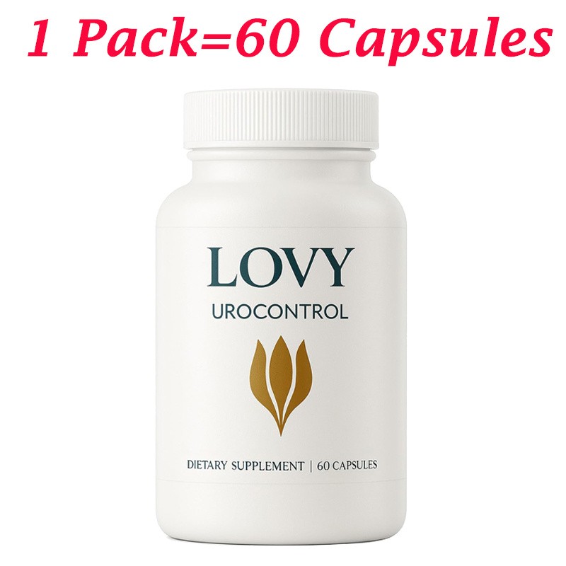 2 Pack Lovy Urocontrol Capsules Bladder Support Supplement 60ct Non-GMO Vegan