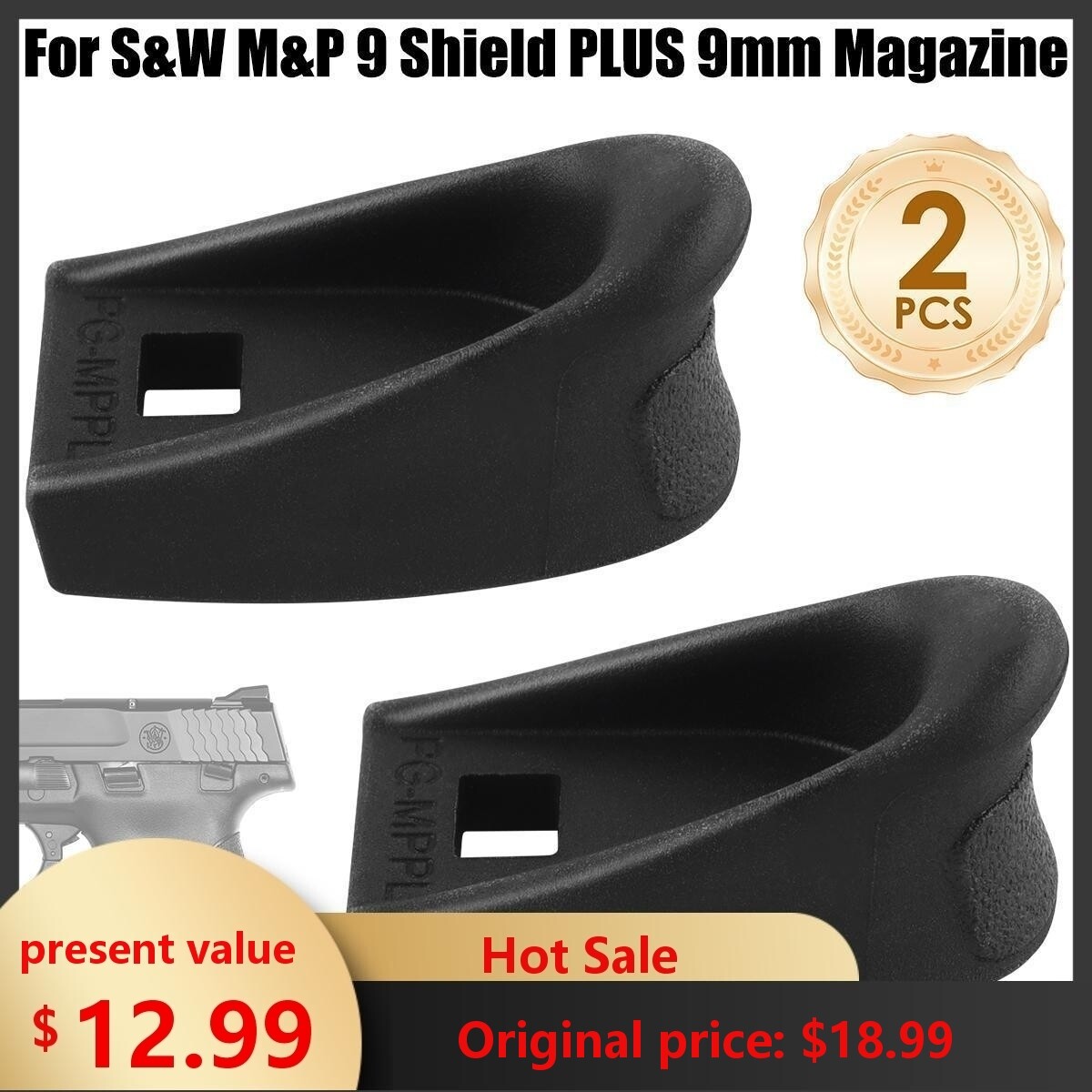 For Pearce S&W M&P 9 Shield PLUS 9mm Magazine Extension Mag Ext PG-MPPL - NEW