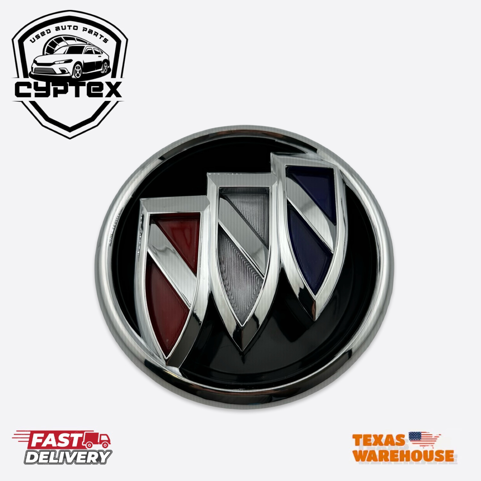 2017-2019 Fits Buick LaCrosse 2.5L/ 3.6L Front Grille Tri-shield Emblem 39122307