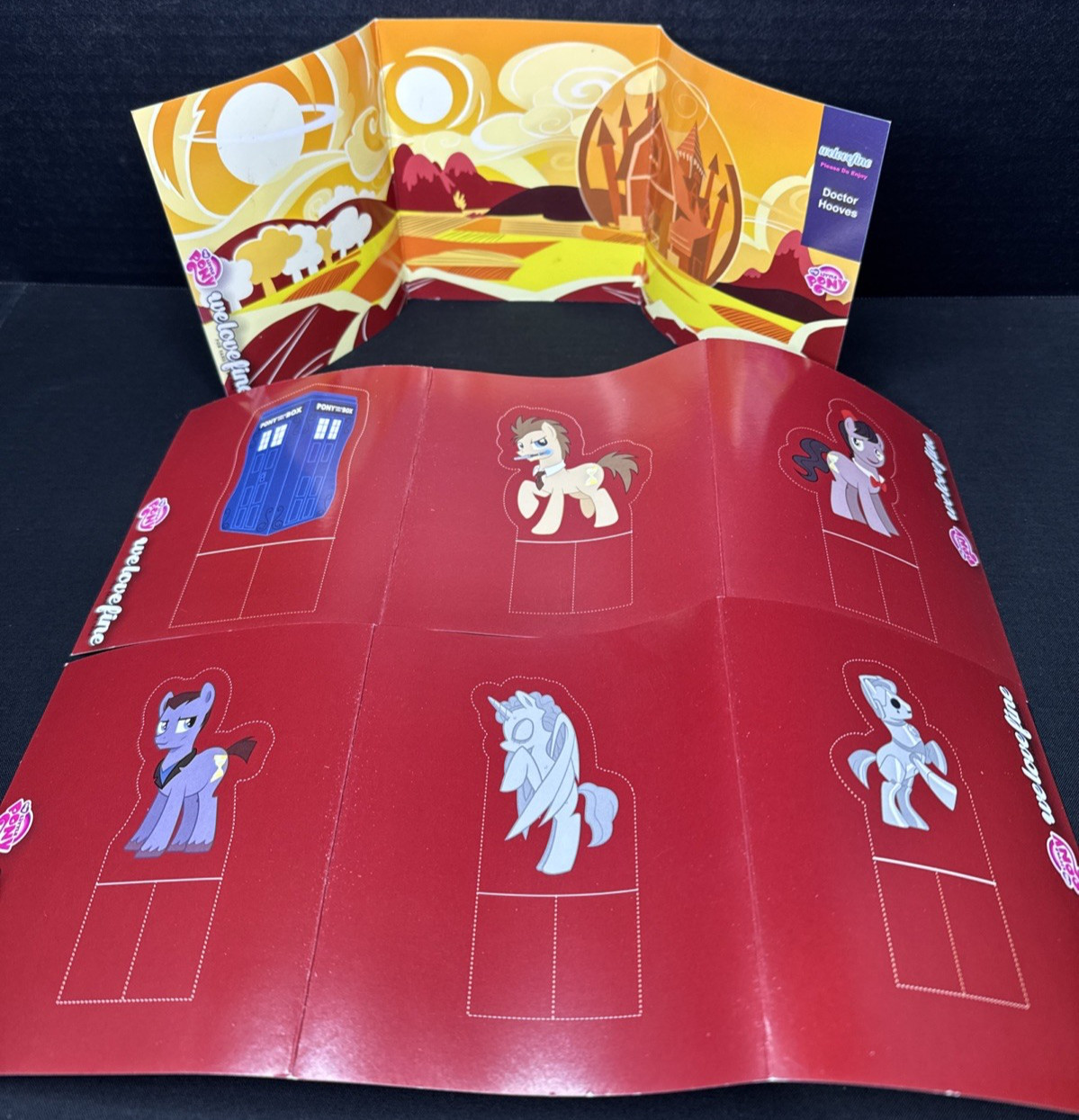 My Little Pony WeLoveFine Doctor Whooves Paper Doll Diorama Cut Out Uncut Hooves