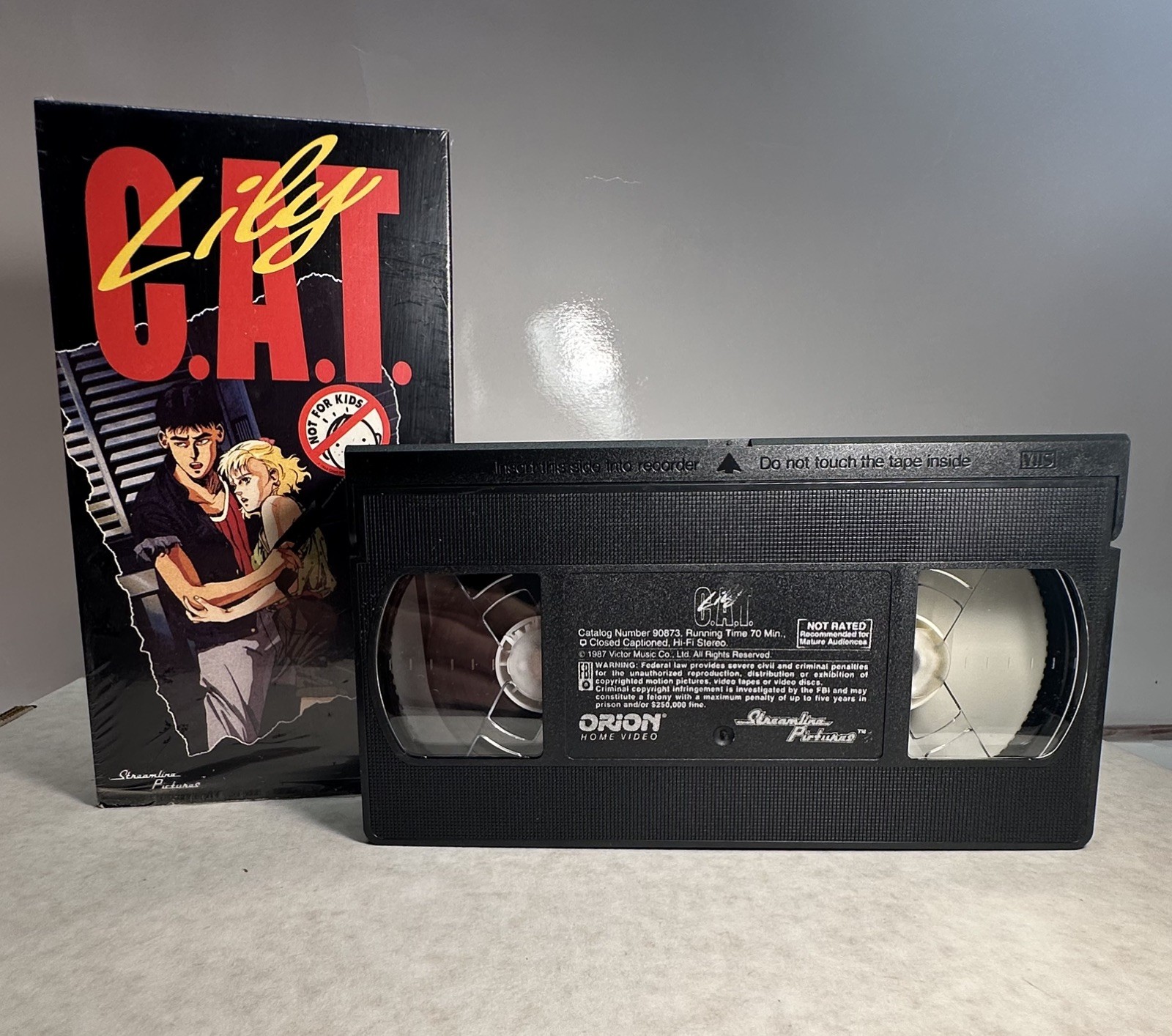 Lily C.A.T. VHS 1994 Orion Streamline Pictures Rare Vintage Anime Horror Movie