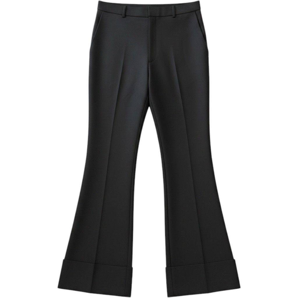 Club Monaco Womens Black Extreme Cuff Wide Leg Dress Pants Size 10 NEW 295788551