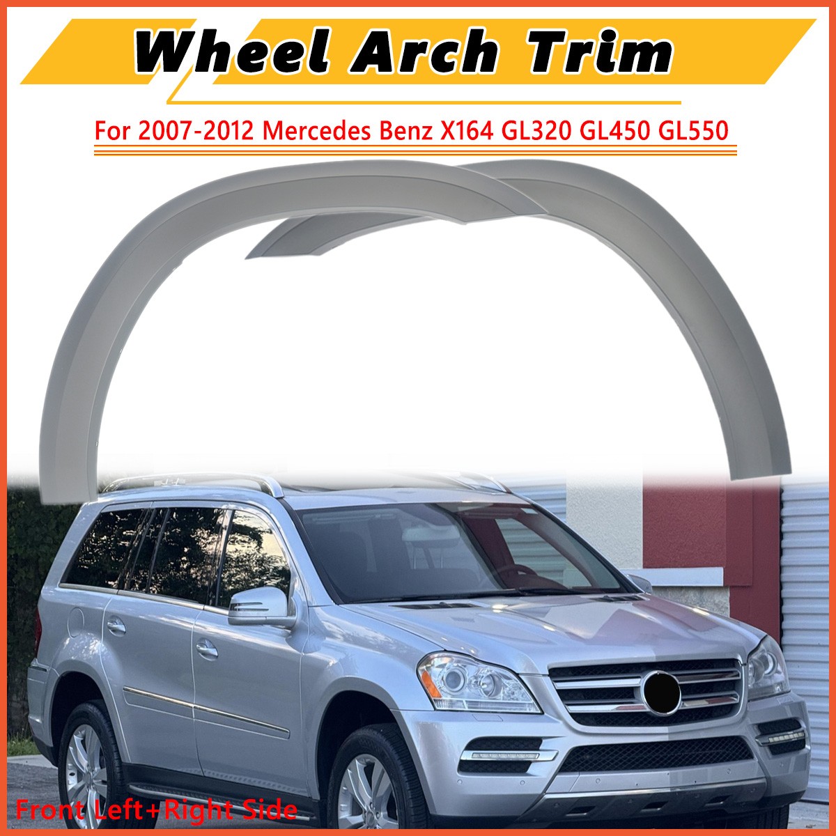 Pair Front Left+Right Wheel Arch Fender For Mercedes X164 GL450 GL550 2007-2012
