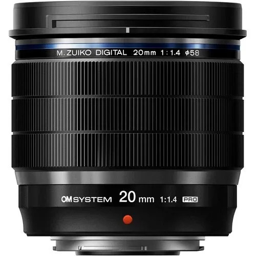 Reconditioned OM SYSTEM M.Zuiko Digital ED 20mm f/1.4 PRO Lens – Compact Prime