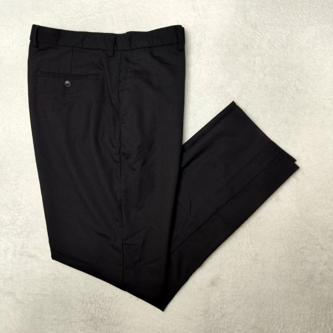 JCrew Pants Mens 36x32 Black Slim Bowery Wool Polyester Spandex Dress Slacks