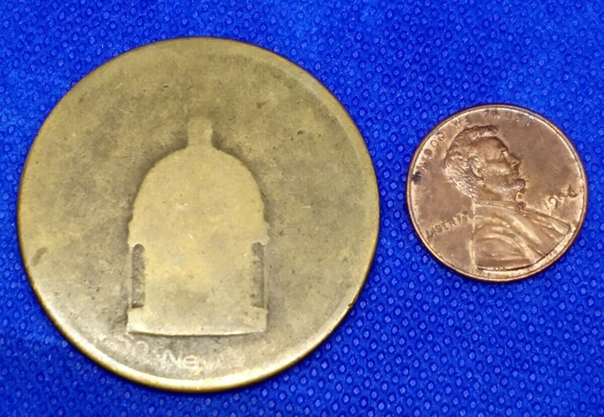 Large-Brass? Medal/Token 38mm-Unknown origin-Make Offer Large-Brass? Medal/Token 38mm-Unknown origin-Make Offer